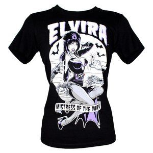 Elvira Mistress of the Dark Unisex Black Short Sleeve Graphic Tee S-2XL